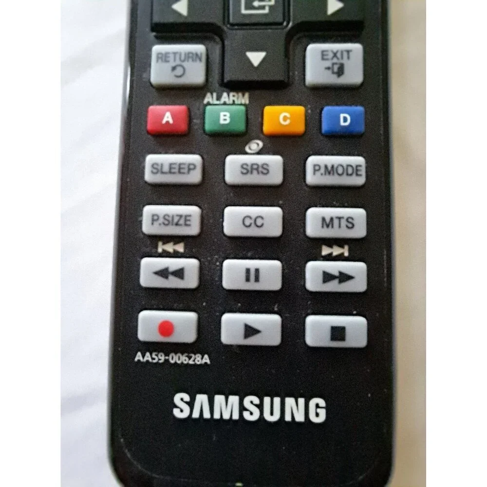 Samsung AA59-00628A‎ Black TV Remote Control Battery Operated Rectangular